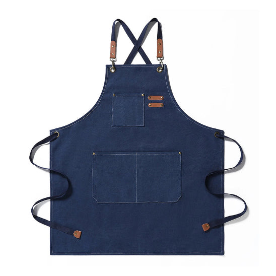 Tablier-de-cuisine-retro-pro-bleu-fonce
