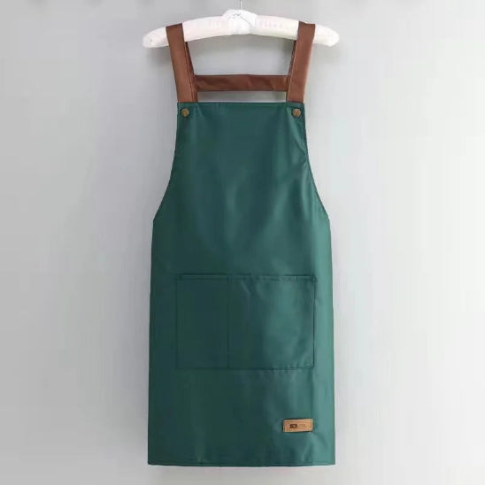 Tablier-de-cuisine-vintage-uni-vert