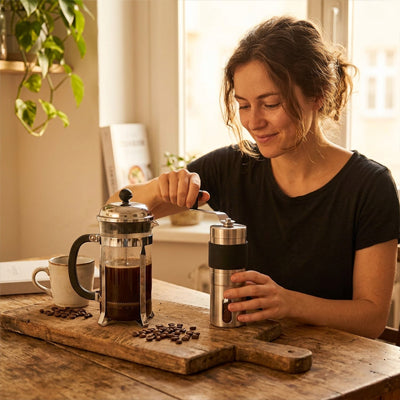 moulin-a-cafe-personne-qui-moud-du-cafe-sur-le-comptoir