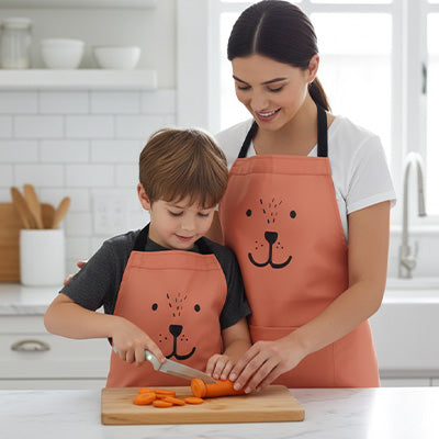 tablier-de-cuisine-personne-avec-un-enfant-qui-coupe-un-legume