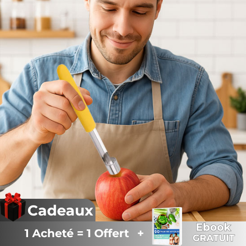 vide-pomme-personne-qui-enleve-le-noyau-d-une-pomme-sur-un-comptoir